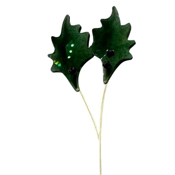 Swarovski Jewelry - Swarovski 5586701 Holly Leaf B Gold Tone Christmas Holiday‎ winter